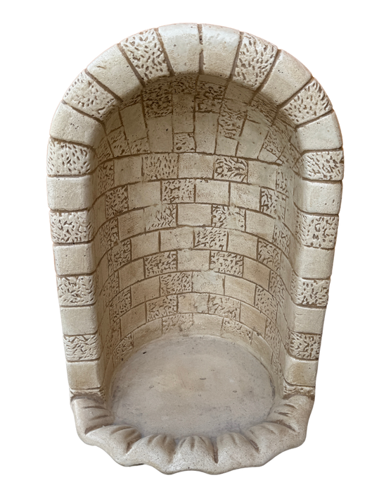 Nicchia o Cupola Modello Conchiglia Anticata Beige - Notaro Manufatti