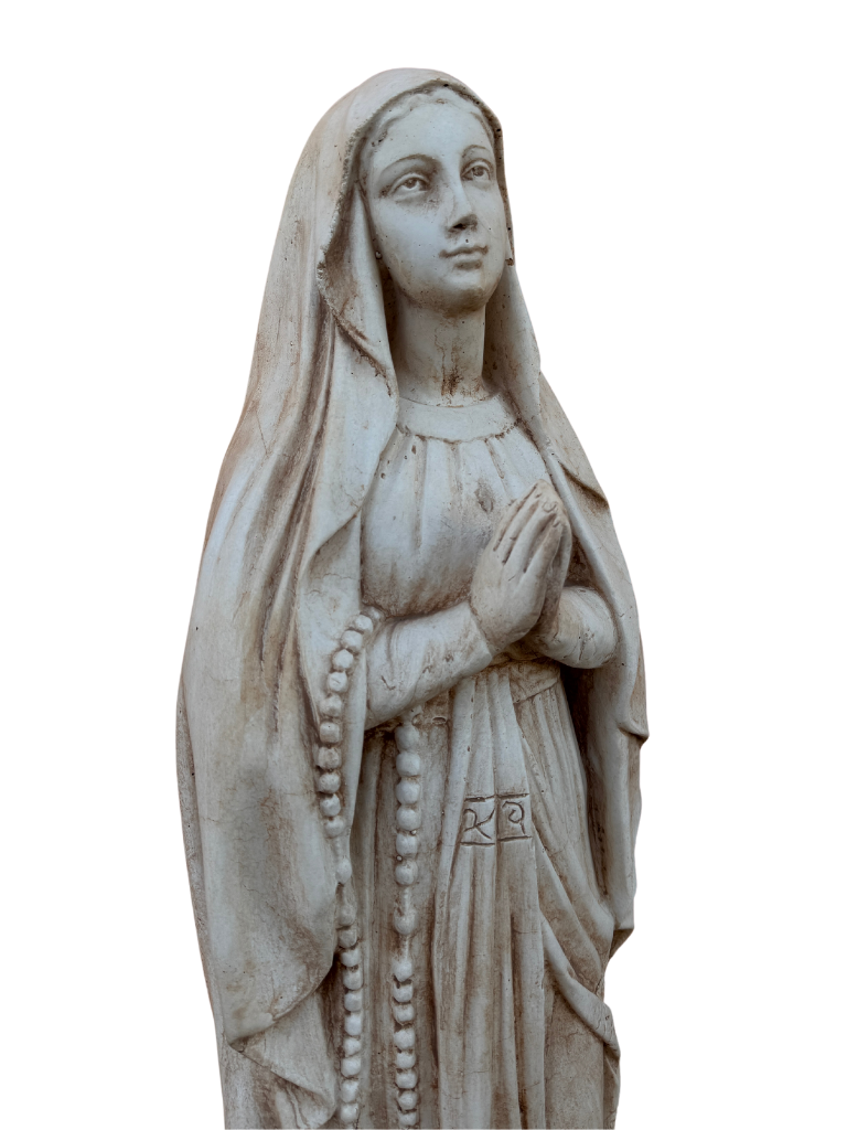 Madonna Lourdes 80 cm Anticata Marrone - Notaro Manufatti