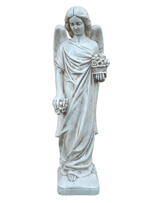 Angelo con Fiori Anticato Beige - Notaro Manufatti