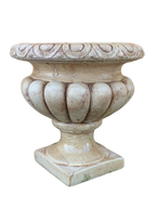 Vaso Ciano Anticato Marrone - Notaro Manufatti