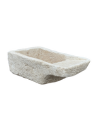 Pila Austri- Lavandino Rustico Colore Beige Naturale - Notaro Manufatti