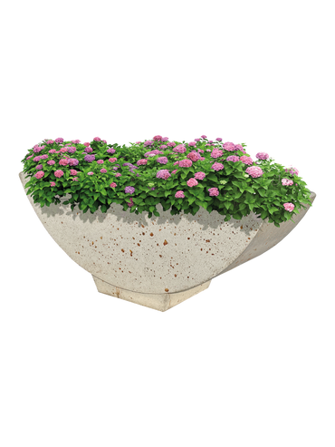 Vaso Barchetta in Effetto Travertino - Notaro Manufatti