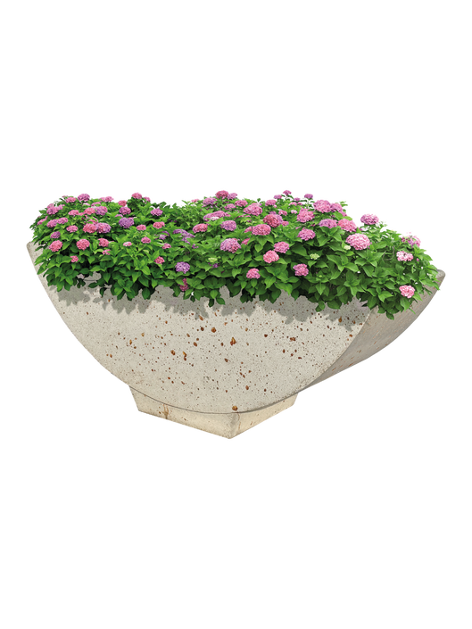 Vaso Barchetta in Effetto Travertino - Notaro Manufatti