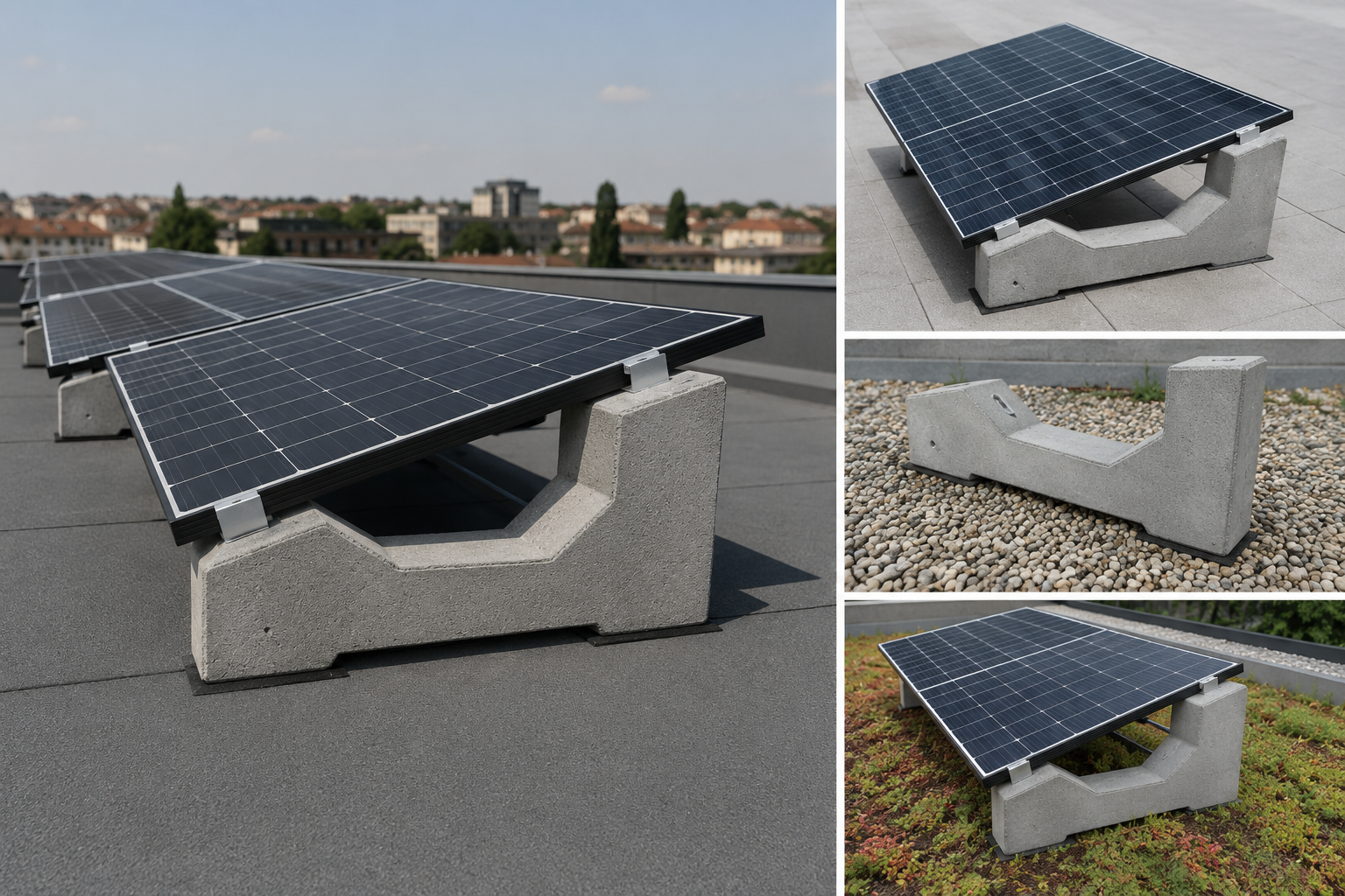 Zavorre per Pannelli Fotovoltaici - 15°