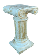 Colonna Capitello Arosio Pitturato Bianco madreperla con sfumature dorate