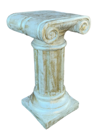 Colonna Capitello Arosio Pitturato Bianco madreperla con sfumature dorate