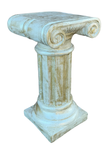 Colonna Capitello Arosio Pitturato Bianco madreperla con sfumature dorate