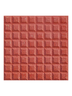 Mattone da marciapiede modello "100 dadi" Rosso
