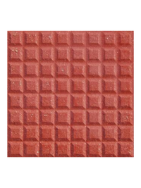 Mattone da marciapiede modello "100 dadi" Rosso