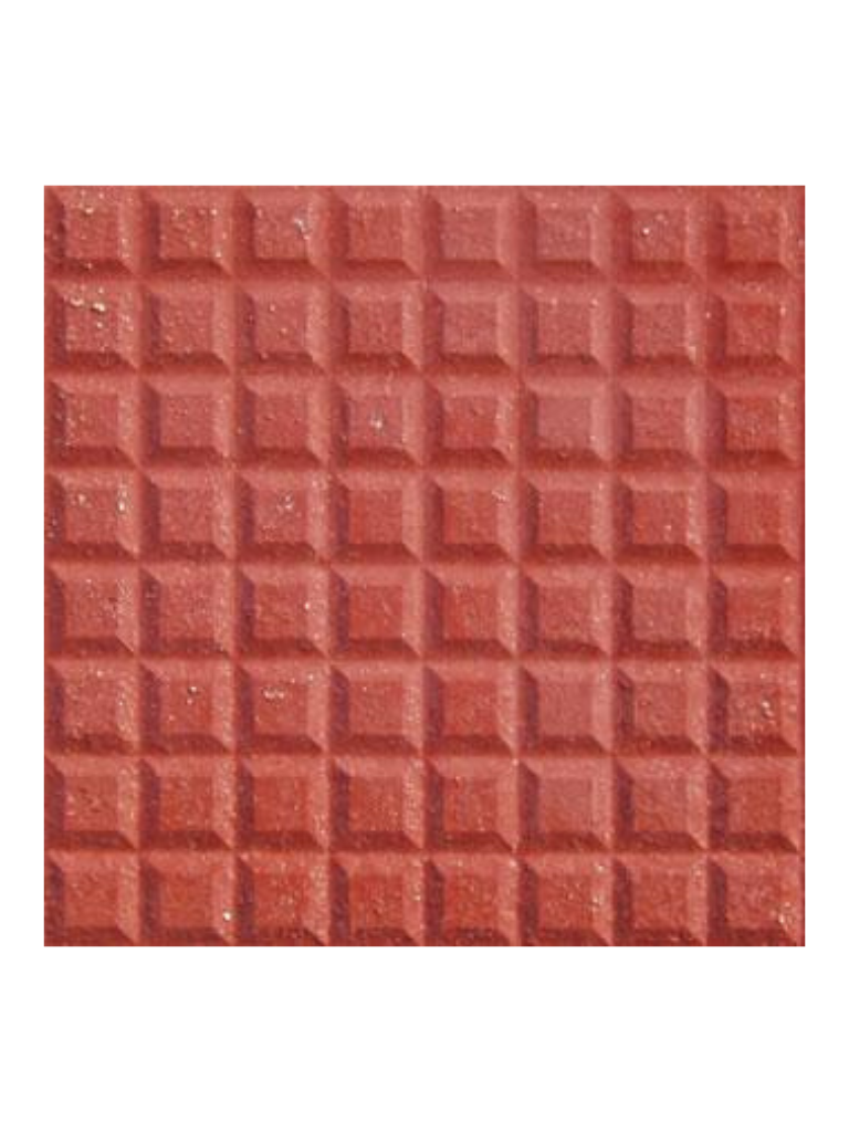 Mattone da marciapiede modello "100 dadi" Rosso