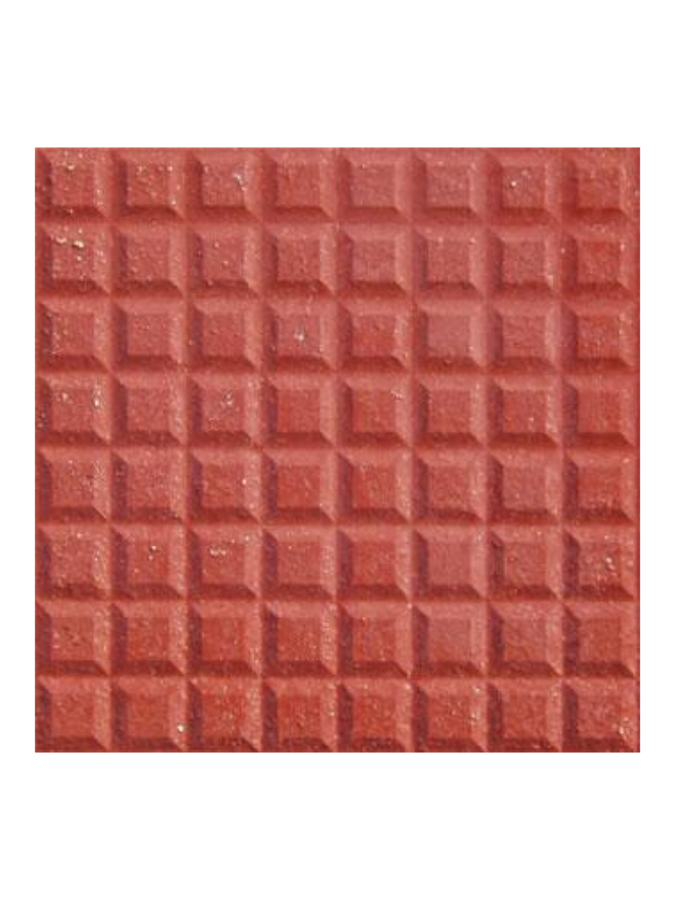 Mattone da marciapiede modello "100 dadi" Rosso