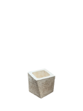 Vaso Svirgolato Alto Anticato Beige - Notaro Manufatti