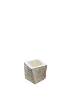 Vaso Svirgolato Alto Anticato Beige - Notaro Manufatti