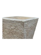 Vaso Svirgolato Alto Anticato Beige - Notaro Manufatti