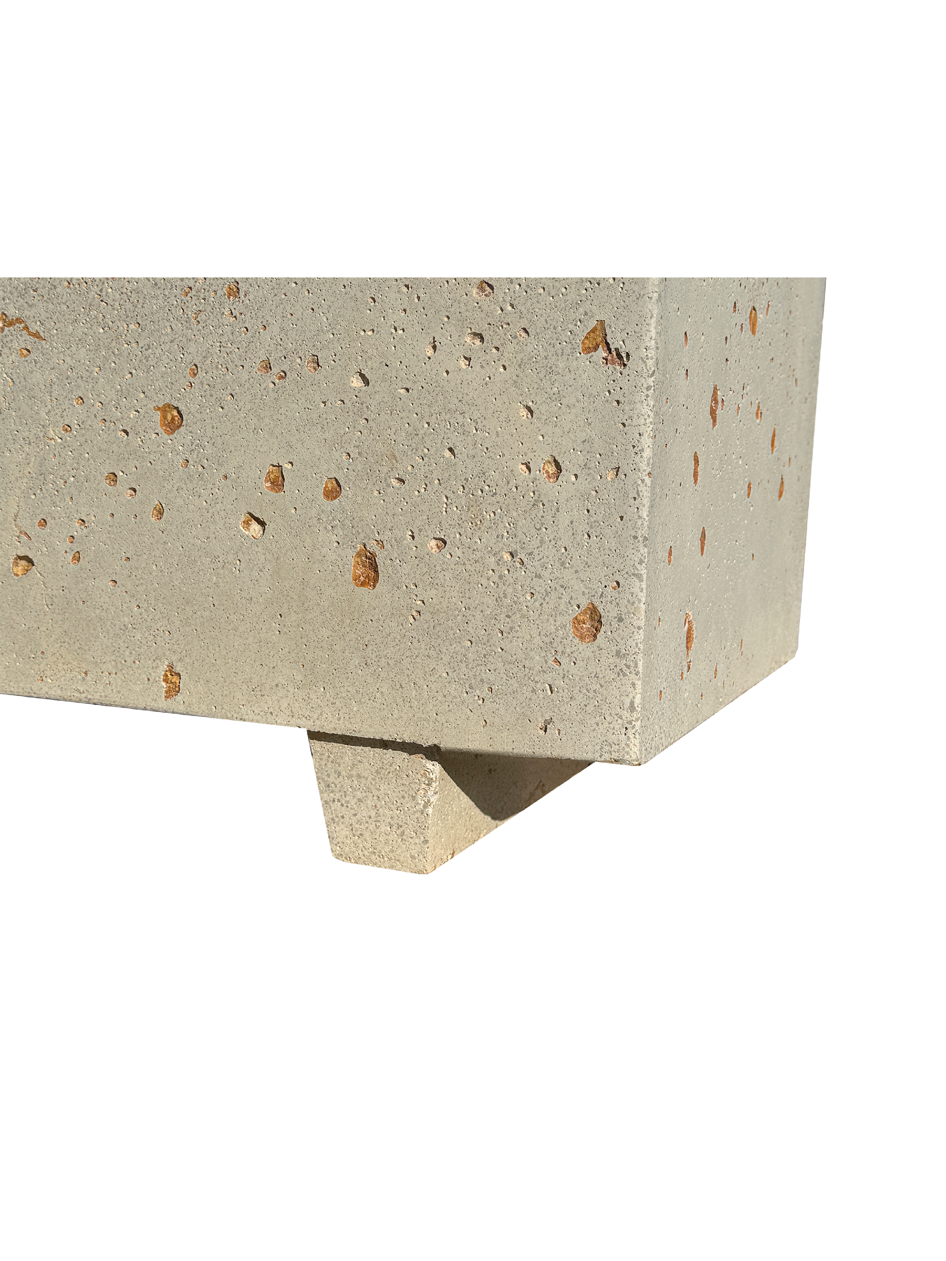NatureLine 100 in Effetto Travertino - Vaso Rettangolare in Cemento: Eleganza e Robustezza per i Tuoi Spazi Verdi - Notaro Manufatti