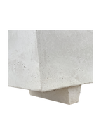 NatureLine 100 in Cemento Bianco - Vaso Rettangolare in Cemento: Eleganza e Robustezza per i Tuoi Spazi Verdi - Notaro Manufatti