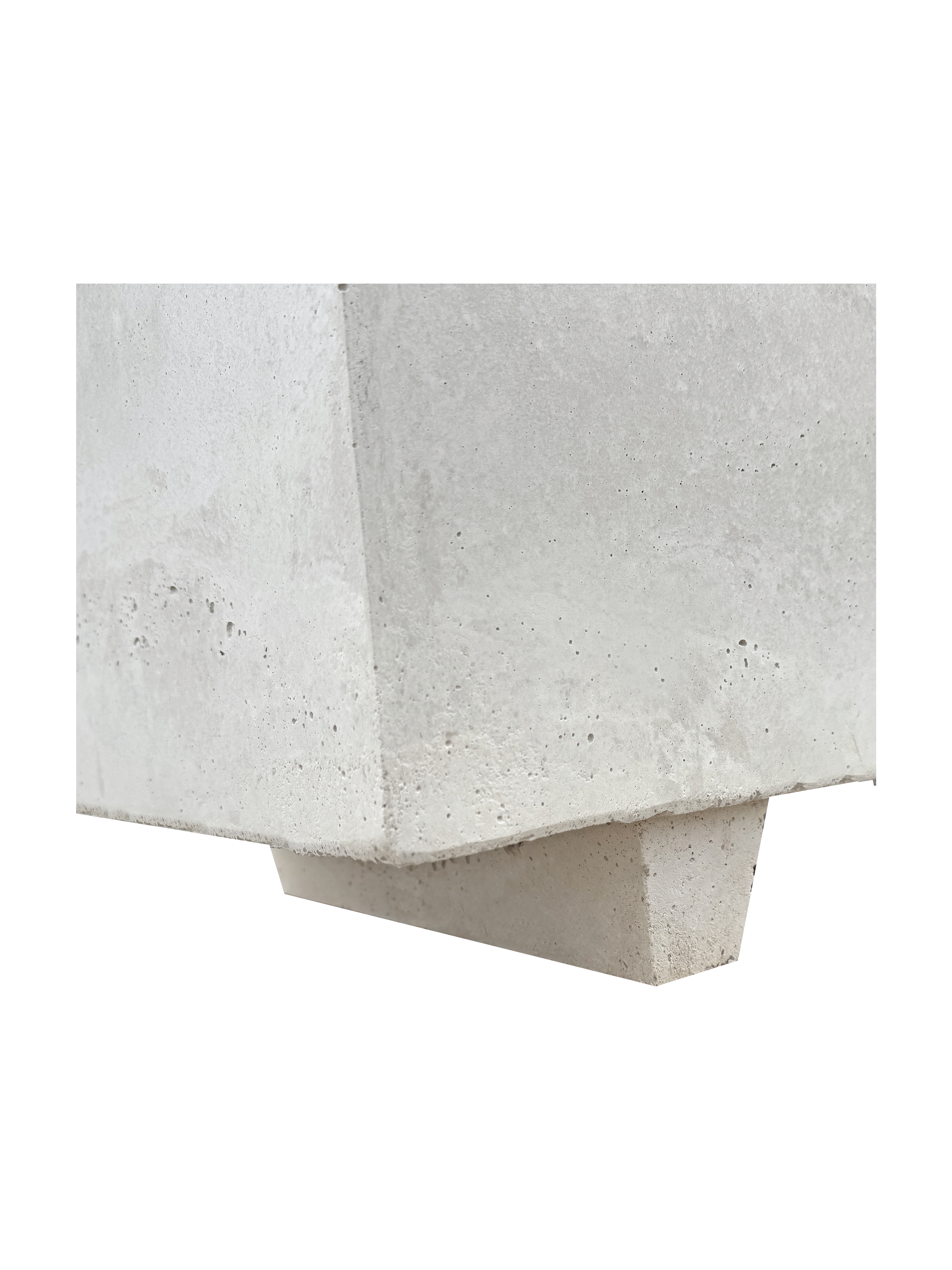 NatureLine 100 in Cemento Bianco - Vaso Rettangolare in Cemento: Eleganza e Robustezza per i Tuoi Spazi Verdi - Notaro Manufatti