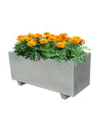 NatureLine 100 in Cemento Grigio - Vaso Rettangolare in Cemento: Eleganza e Robustezza per i Tuoi Spazi Verdi - Notaro Manufatti