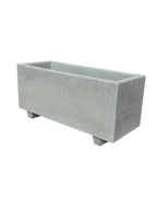 NatureLine 100 in Cemento Grigio - Vaso Rettangolare in Cemento: Eleganza e Robustezza per i Tuoi Spazi Verdi - Notaro Manufatti
