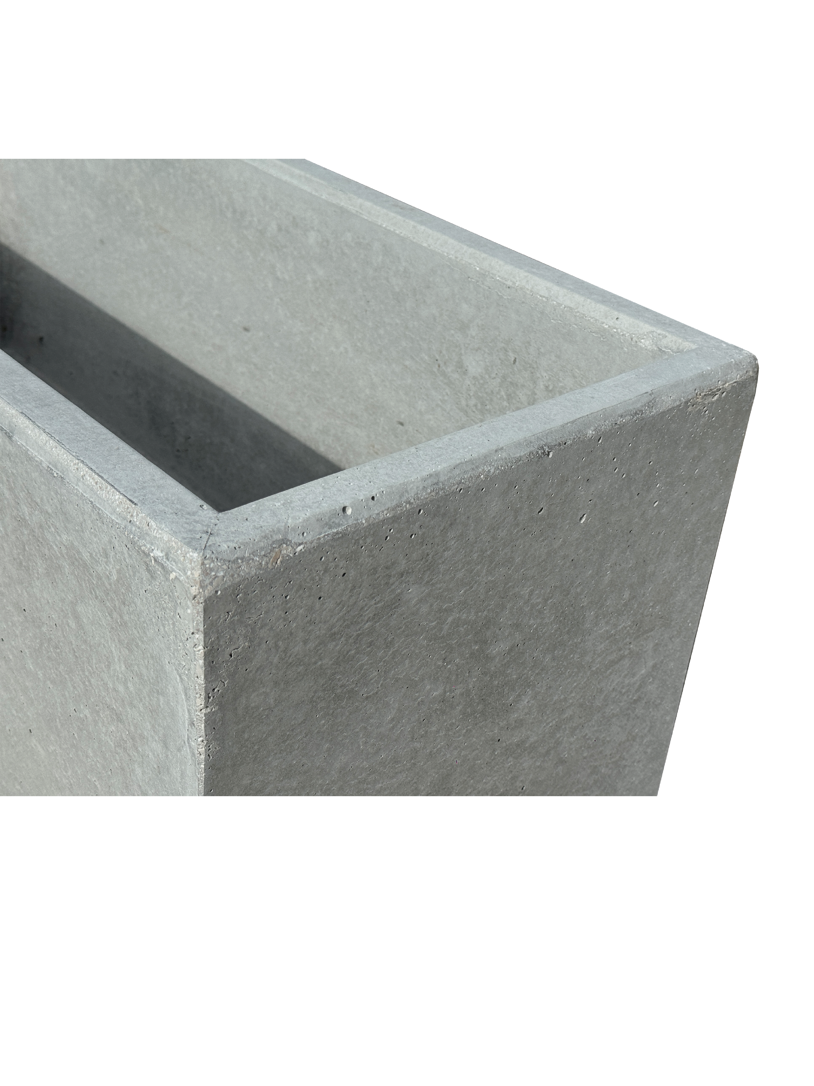 NatureLine 100 in Cemento Grigio - Vaso Rettangolare in Cemento: Eleganza e Robustezza per i Tuoi Spazi Verdi - Notaro Manufatti