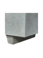 NatureLine 100 in Cemento Grigio - Vaso Rettangolare in Cemento: Eleganza e Robustezza per i Tuoi Spazi Verdi - Notaro Manufatti