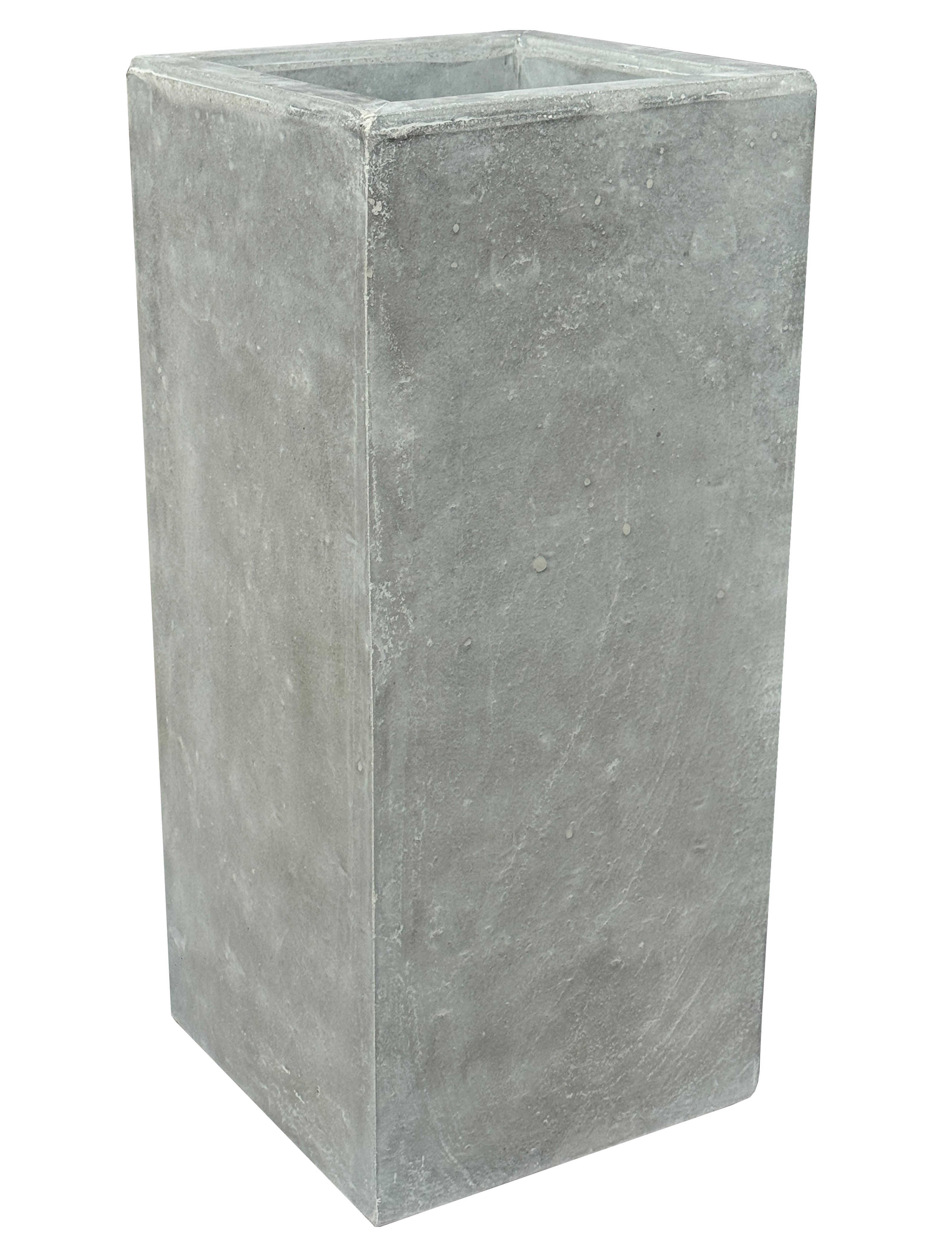 Vaso Alto Nik Cemento Grigio – Fioriera Moderna Effetto Industriale