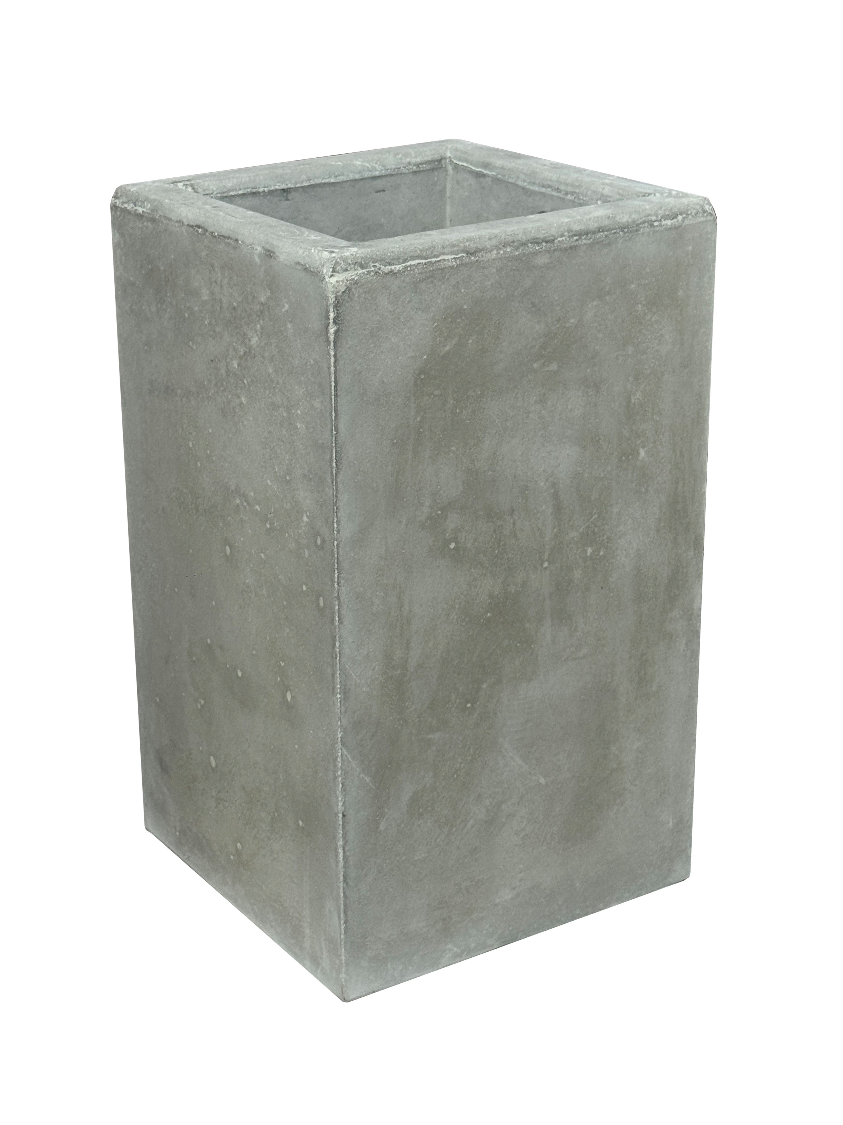 Vaso Alto Nik Cemento Grigio – Fioriera Moderna Effetto Industriale