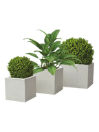 Vaso Quadrato Linea Bianco Design – Fioriera Elegante per Esterni