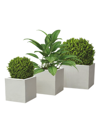 Vaso Quadrato Linea Bianco Design – Fioriera Elegante per Esterni