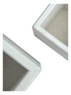 Vaso Quadrato Linea Bianco Design – Fioriera Elegante per Esterni
