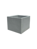 Vaso Quadrato Linea Cemento Grigio Effetto Industriale – Fioriera Moderna da Esterno