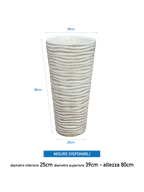 Vaso Onda Tondo Anticato Beige - Notaro Manufatti