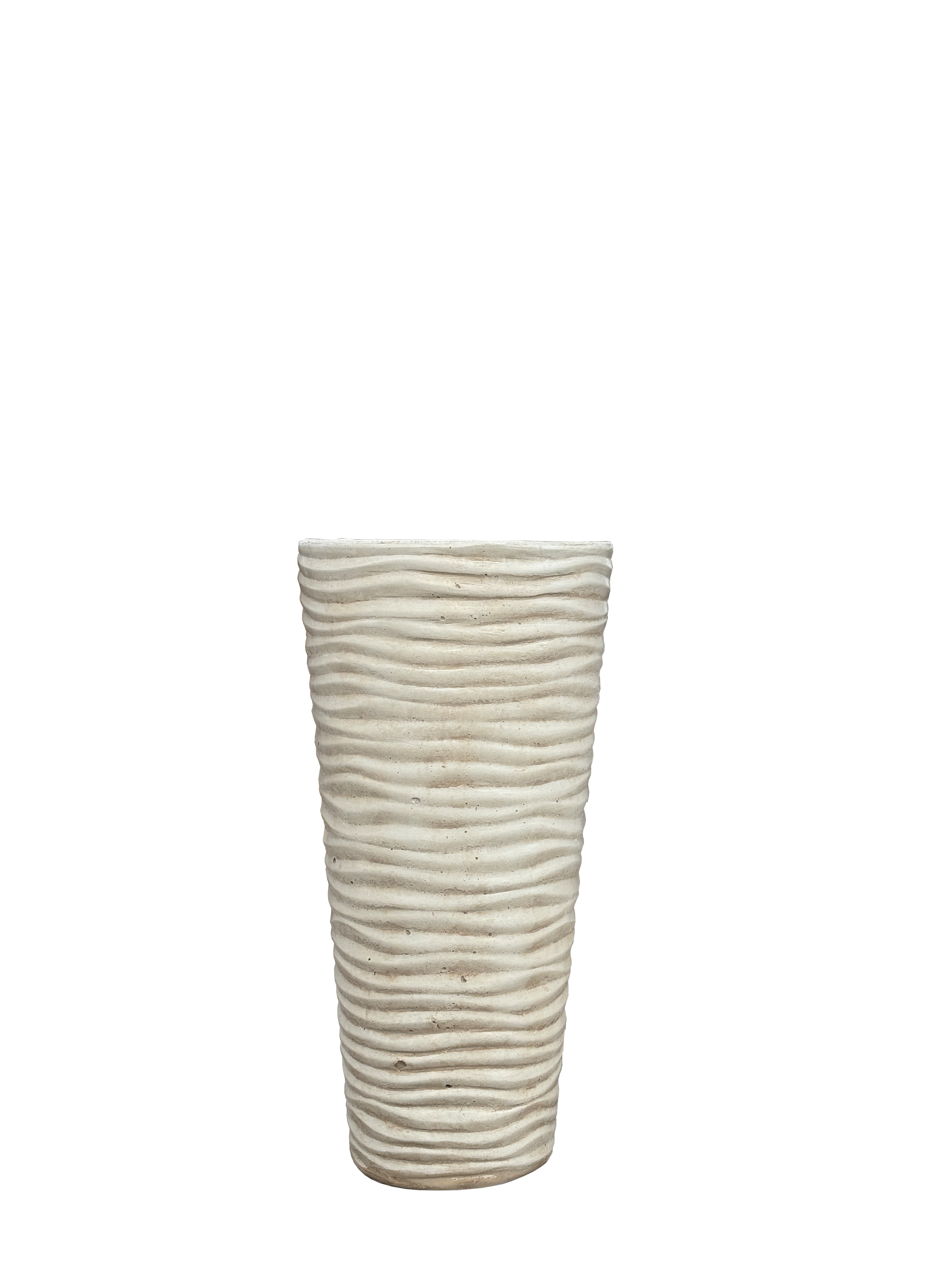Vaso Onda Tondo Anticato Beige - Notaro Manufatti