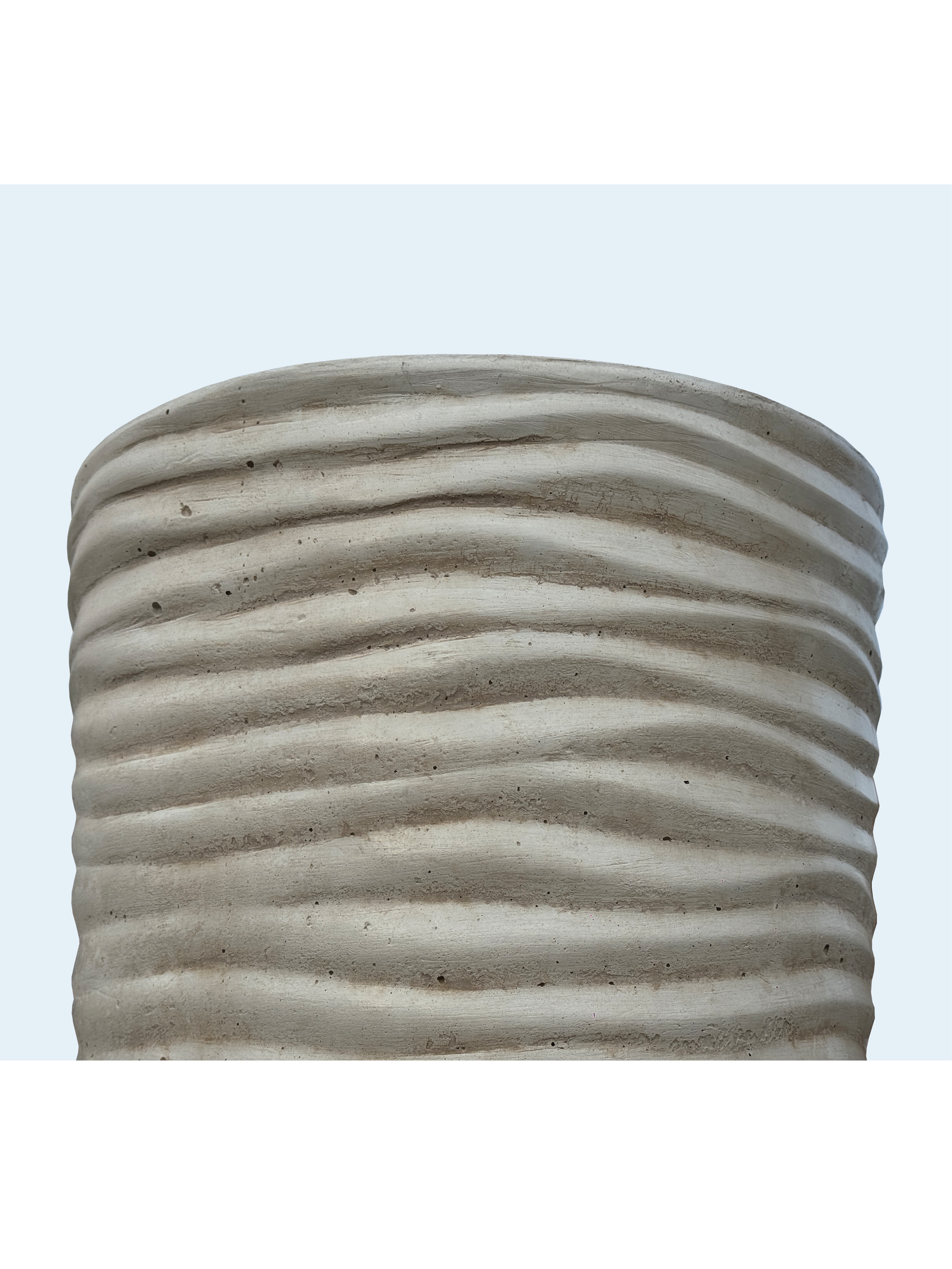 Vaso Onda Tondo Anticato Beige - Notaro Manufatti
