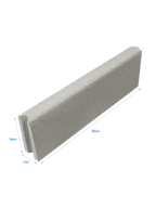 Cordoletto Mani in Cemento per Aiuole e Marciapiedi - Grigio