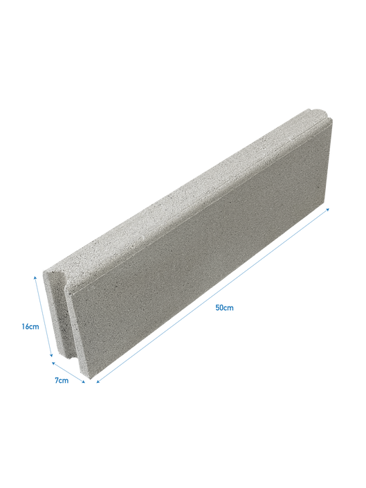 Cordoletto Mani in Cemento per Aiuole e Marciapiedi - Grigio