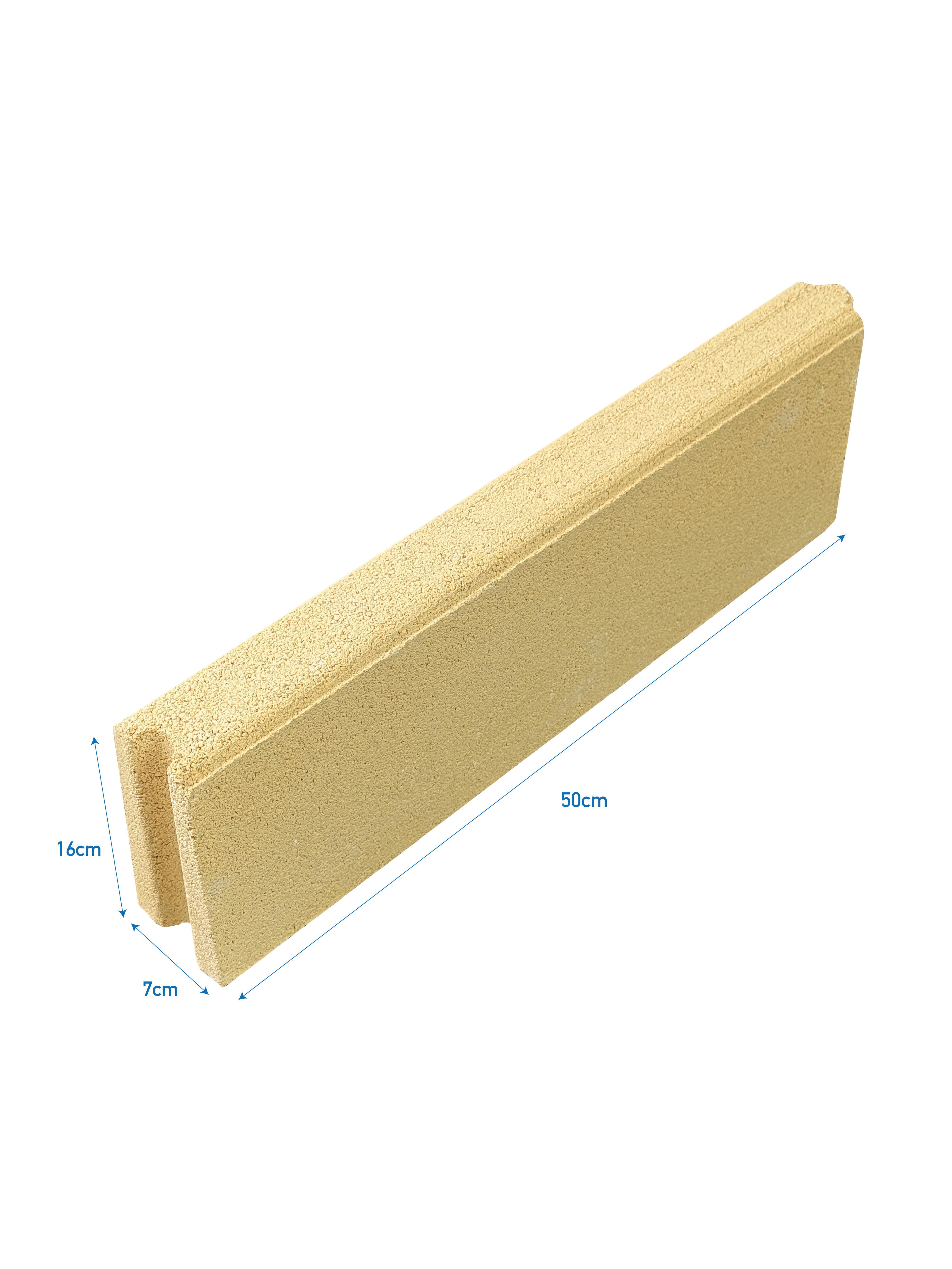 Cordoletto Mani in Cemento per Aiuole e Marciapiedi - Giallo