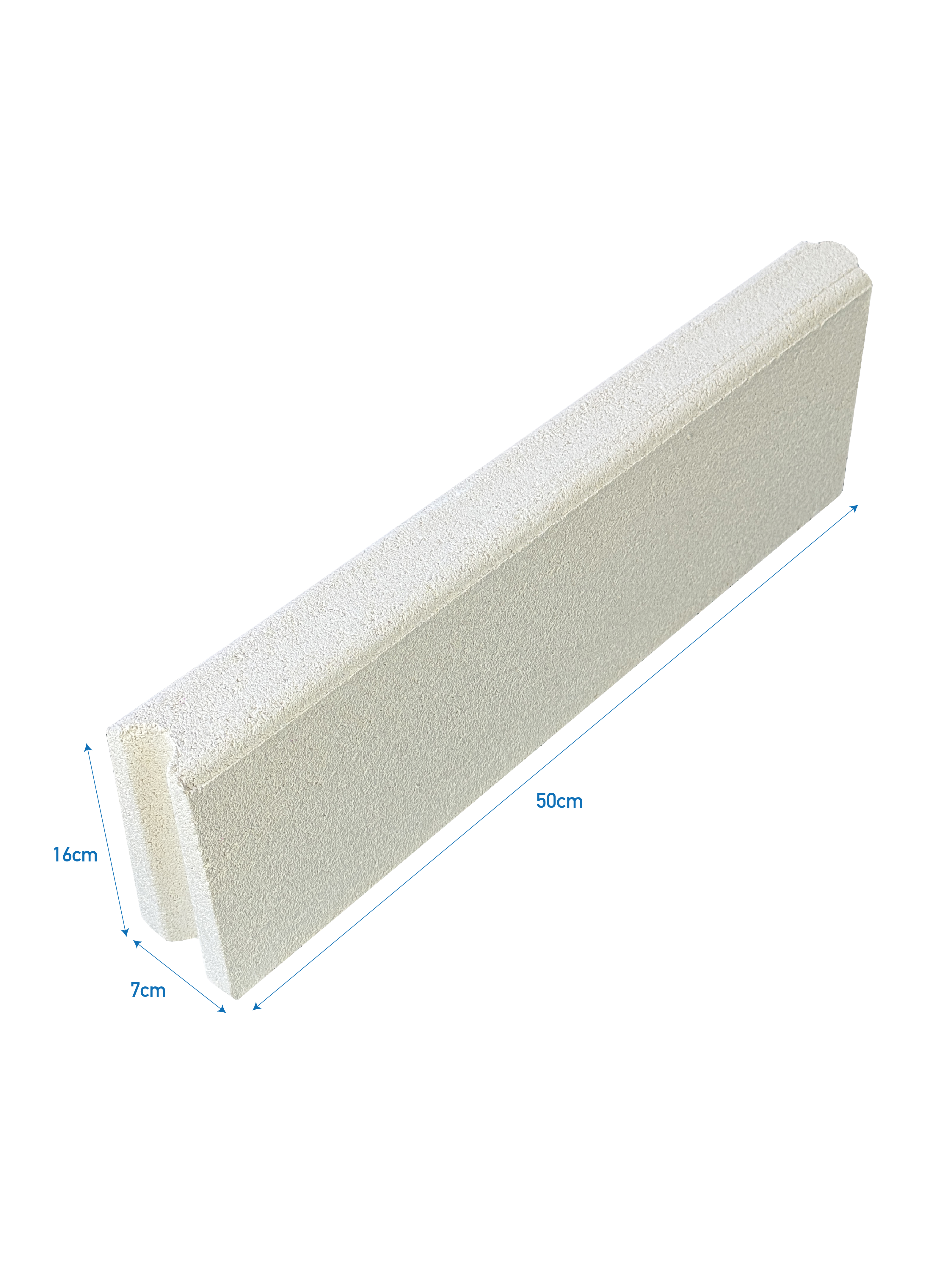Cordoletto Mani in Cemento per Aiuole e Marciapiedi - Bianco