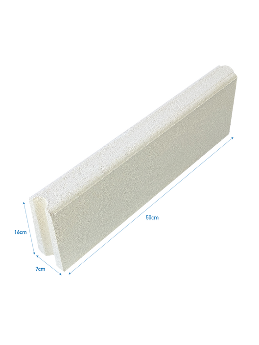 Cordoletto Mani in Cemento per Aiuole e Marciapiedi - Bianco