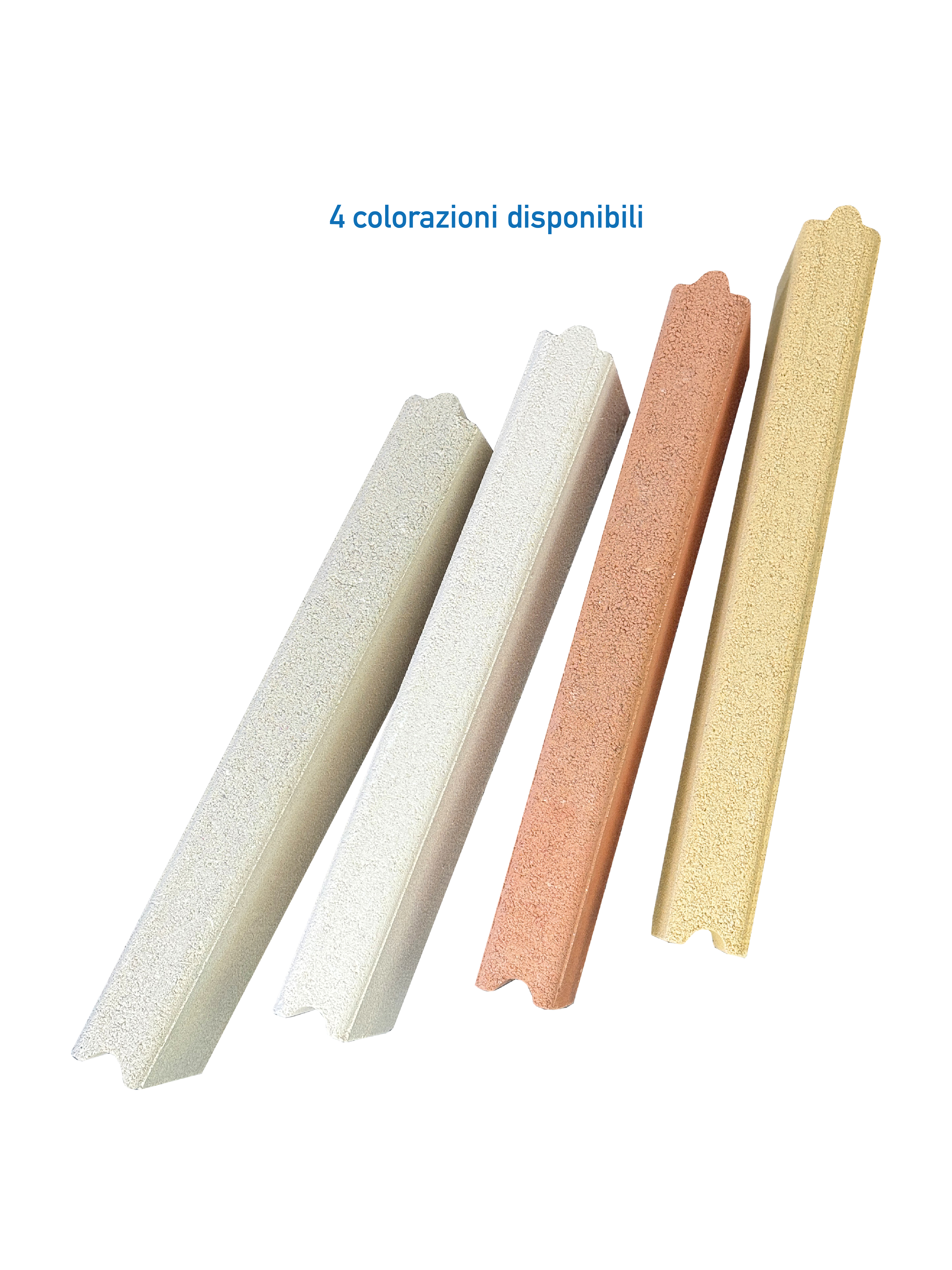 Cordoletto Mani in Cemento per Aiuole e Marciapiedi - Bianco