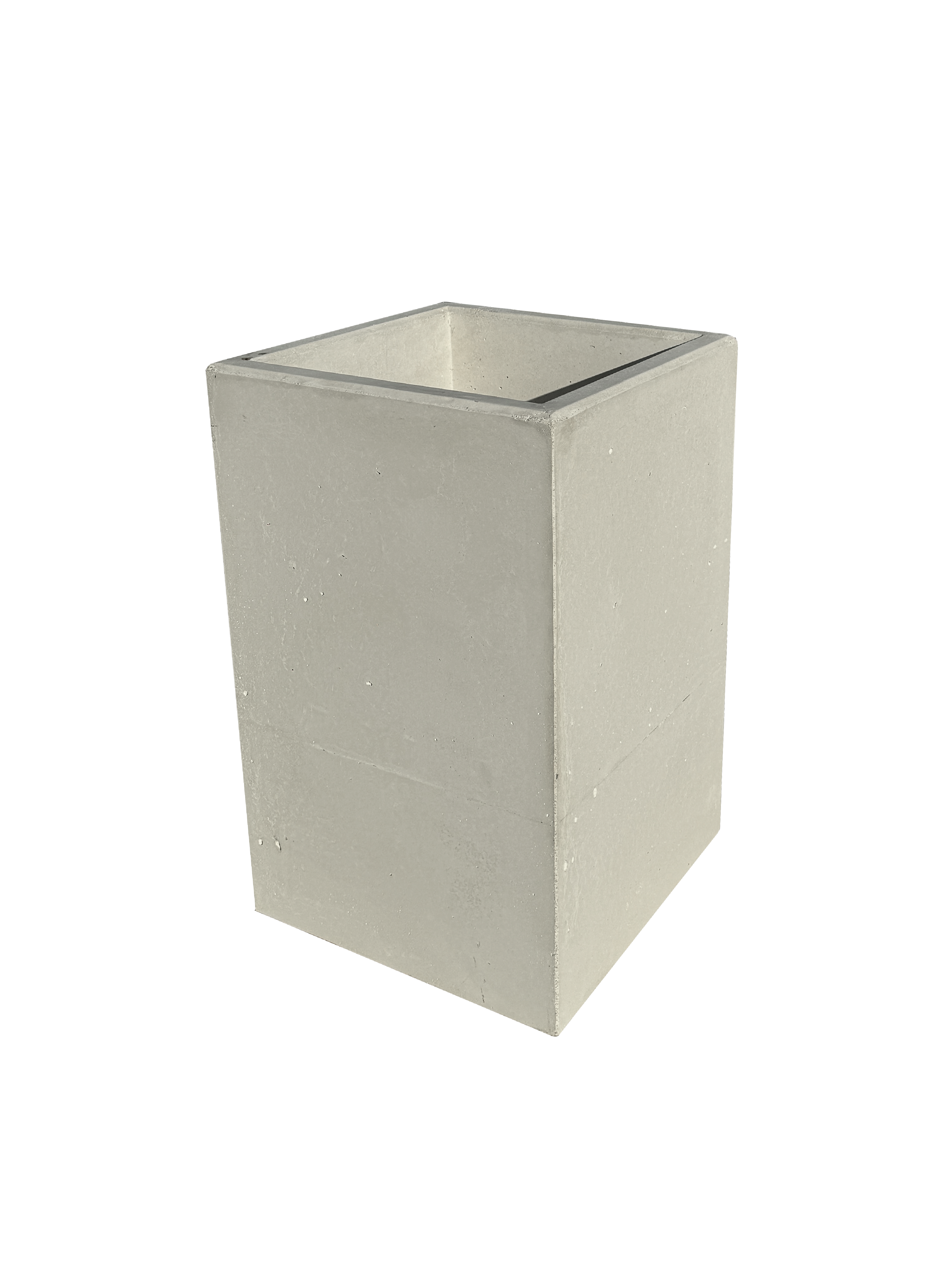 Vaso Alto modello Linea da cm. 50x50xh.80 - Cemento Bianco - Notaro Manufatti