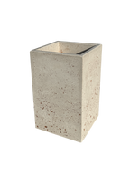 Vaso Alto modello Linea da cm. 50x50xh.80 - Effetto Travertino - Notaro Manufatti