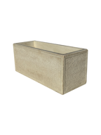 Vaso o Fioriera con Finitura Bocciardata Anticata Beige - Notaro Manufatti