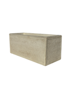 Vaso o Fioriera con Finitura Bocciardata Anticata Beige - Notaro Manufatti