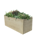 Vaso o Fioriera con Finitura Bocciardata Anticata Beige - Notaro Manufatti