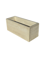 Vaso o Fioriera con Finitura Bocciardata Anticata Beige - Notaro Manufatti