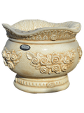 Vaso Sofi' Tondo Anticato Beige - Notaro Manufatti