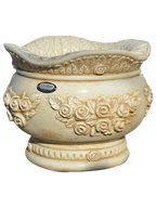 Vaso Sofi' Tondo Anticato Beige - Notaro Manufatti