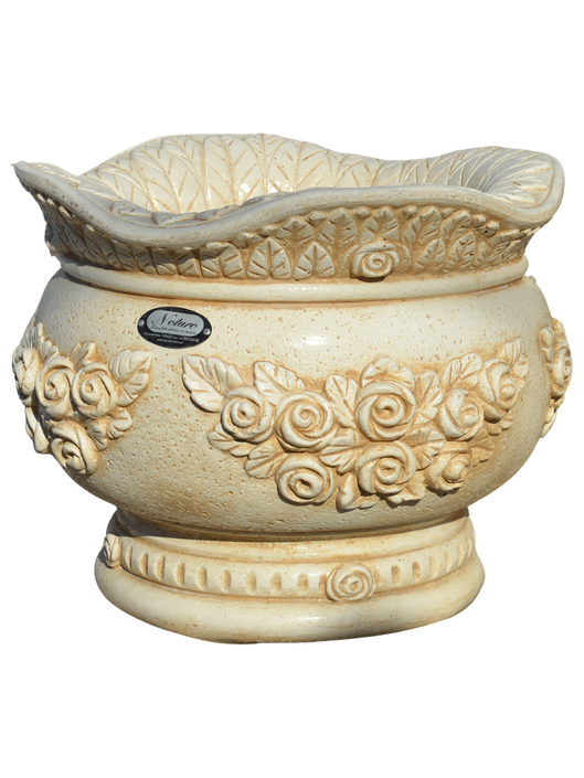 Vaso Sofi' Tondo Anticato Beige - Notaro Manufatti