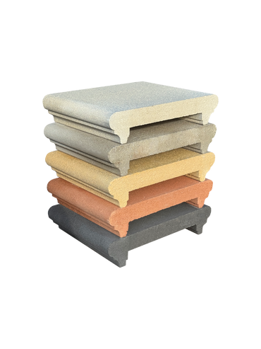 Coprimuro Classico con Toro in Cemento con Gocciolatoio - Notaro Manufatti